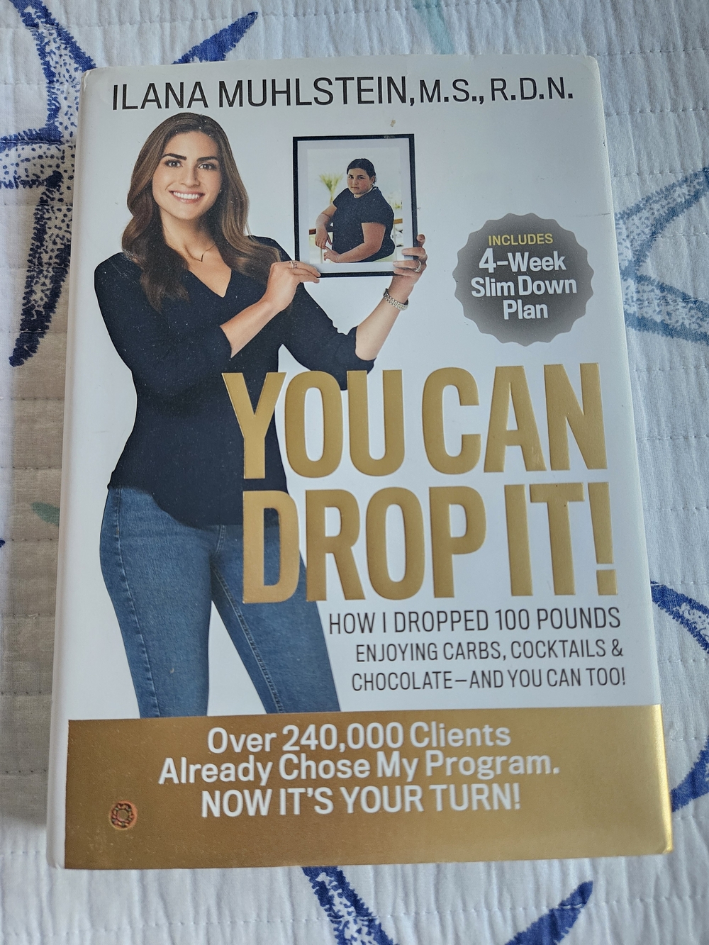 Ilana Muhlstein "You Can Drop It!" Hardcover Book - White & Gold Cover